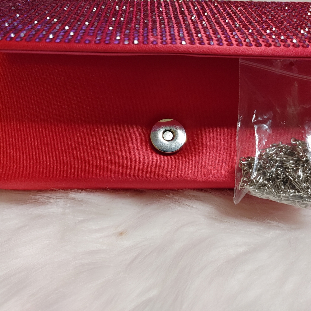 "Pretty In Pink" Rhinestone Clutch - Picture 2 of 4